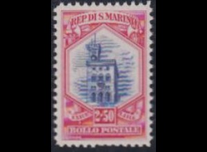 San Marino Mi.Nr. 157 Freim. Nationale Symbole, Regierungspalast (2.50)