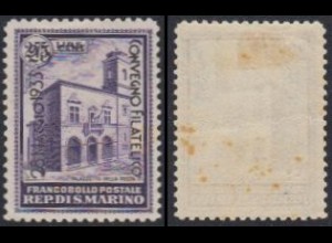 San Marino Mi.Nr. 200 Phil.Kongress MiNr.179 m.Aufdr. Stockfl.s.Bild (75 a.2.75)