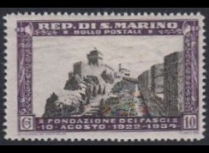 San Marino Mi.Nr. 209 12Jahre Faschistische Partei, Stadtmauern (10)