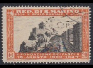 San Marino Mi.Nr. 210 12Jahre Faschistische Partei, Stadtmauern (20)