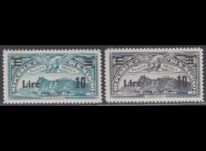San Marino Mi.Nr. 239-40 Flugpostmarken, MiNr.169-70 m.Aufdruck (2 Werte)