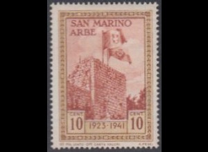 San Marino Mi.Nr. 241 Fahnenrückgabe an Rab, Fahnen auf Gajarda-Turm (10)