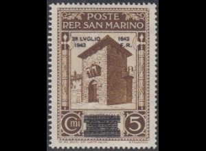 San Marino Mi.Nr. 271 Freim.Ausg.Faschismus Aufdr.28LUGLIO/1943/1642/F.R. (5)