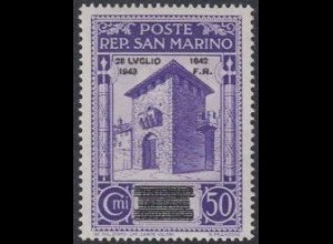 San Marino Mi.Nr. 276 Freim.Ausg.Faschismus Aufdr.28LUGLIO/1943/1642/F.R. (50)