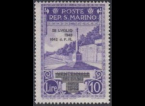 San Marino Mi.Nr. 282 Freim.Ausg.Faschismus Aufdr.28LUGLIO/1943/1642/F.R. (10)