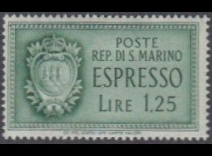 San Marino Mi.Nr. 309 Eilmarke Wappen San Marino (1,25)