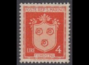 San Marino Mi.Nr. 327 Freim. Wappen Fiorentino (4)