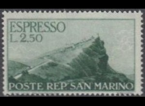 San Marino Mi.Nr. 335 Eilmarke Felsen von San Marino (2,50)