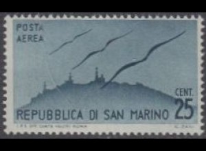 San Marino Mi.Nr. 339 Flugpostmarke Möwen über San Marino (25)