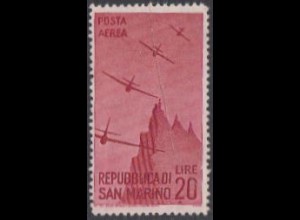 San Marino Mi.Nr. 346 Flugpostmarke Flugzeuge über San Marino (20)