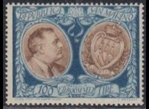San Marino Mi.Nr. 368 2. Todestag Franklin D.Roosevelt, Wappen San Marino (100)