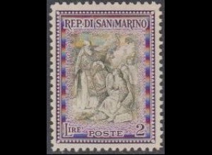 San Marino Mi.Nr. 380 Wiederaufbau, Hl.Marinus gründet San Marino (2)