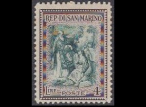 San Marino Mi.Nr. 381 Wiederaufbau, Hl.Marinus gründet San Marino (4)