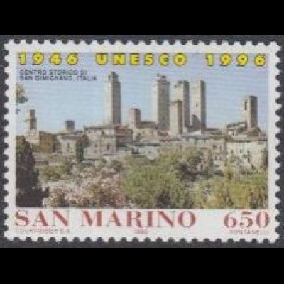 San Marino Mi.Nr. 1680 50Jahre UNECO, Welterbe, Zentrum San Gimignano (650)
