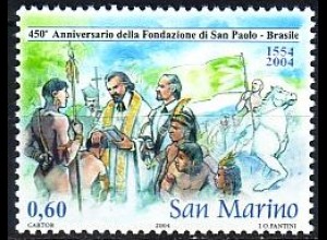 San Marino Mi.Nr. 2158 Sao Paulo, Gründung durch Jesuitenpatres (0,60)