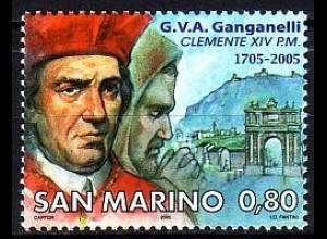 San Marino Mi.Nr. 2237 300. Geb. Papst Klemens XIV, Santarcangelo (0,80)