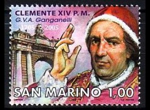San Marino Mi.Nr. 2238 300. Geb. Papst Klemens XIV, Triumphbogen (1,00)