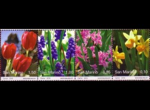 San Marino Mi.Nr. Zdr.2425-28 Frühlingsblumen (als Streifen s.Bild)