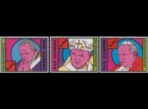 San Marino Mi.Nr. 2642-44 10.Todestag Papst Johannes Paul II (3 Werte)