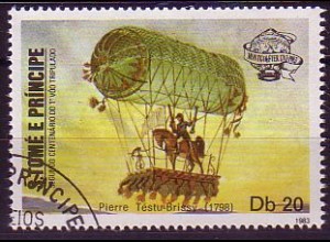 Sao Tomé und Principe Mi.Nr. 835 200 J.Luftfahrt, Ballon 1798 (20)