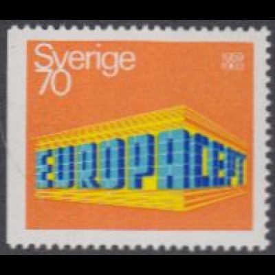 Schweden Mi.Nr. 634Dl Europa 69, EUROPA+CEPT in Tempelform (70)
