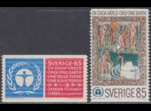 Schweden Mi.Nr. 758-59A UNO-Konferenz f.Umweltschutz (2 Werte)