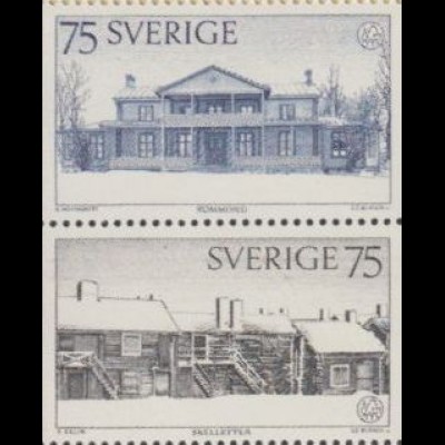 Schweden Mi.Nr. Zdr.S235 Europ.Denkmalschutzjahr