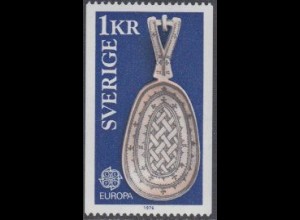 Schweden Mi.Nr. 943 Europa 76, Kunsthandwerk, Lappenlöffel aus Elchhorn (1)