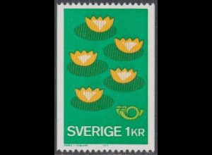 Schweden Mi.Nr. 972 NORDEN, Umweltschutz, Seerosen (1)
