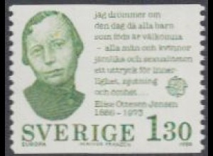Schweden Mi.Nr. 1106 Europa 80, Bed.Persönlichkeiten, E.Ottesen-Jensen (1,30)