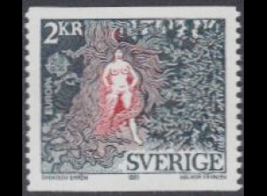 Schweden Mi.Nr. 1142 Europa 81, Folklore, Waldfrau (2)
