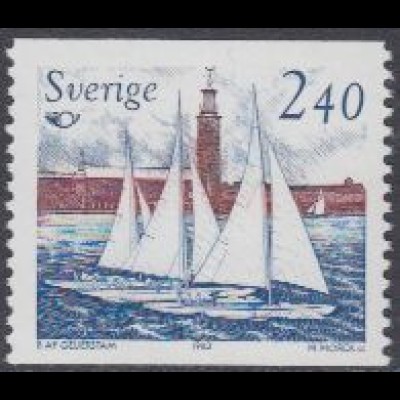 Schweden Mi.Nr. 1231 NORDEN, Tourismus, Segelboote in Riddar-Bucht (2,40)