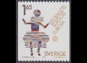 Schweden Mi.Nr. 1237 Europa 83, Gründung Balettgr.Les Ballets Suédois (1,65)