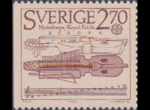 Schweden Mi.Nr. 1329Dl Europa 85, Jahr d.Musik, Schlüsselfiedel (2)