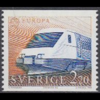 Schweden Mi.Nr. 1501 Europa 88, Transport-+Kommunik.mittel, Zug X 2 (2,20)