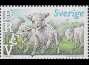 Schweden Mi.Nr. 2950A Haustierbabies, Lämmer (-)
