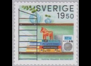 Schweden MiNr. 3157 Alte Gebrauchsgegenstände, Wandregal, skl (18,50)