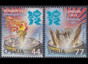 Serbien Mi.Nr. 469-70 Olympia 2012 London (2 Werte)