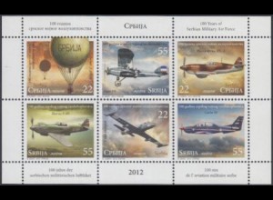 Serbien Mi.Nr. H-Blatt 4 100J.serbische Luftstreitkräfte (mit je 1xMiNr.483-88)
