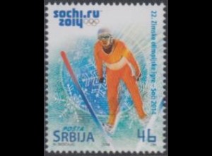 Serbien Mi.Nr. 542 Olympia 2014 Sotschi, Skispringen (46)