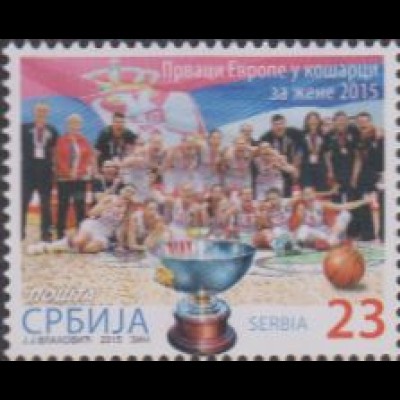 Serbien MiNr. 638 Basketball-Europameister der Frauen (23)