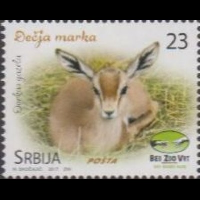 Serbien MiNr. 765 Für d.Kinder, Jungtiere im Belgrader Zoo, Gazelle (23)