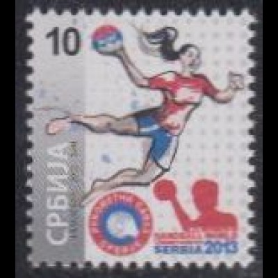 Serbien Zwangszuschlagsm.Mi.Nr. 63 Handball-EM der Frauen (10)