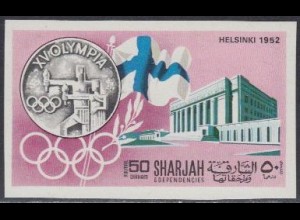 Sharjah Mi.Nr. 497B Geschichte der Olympischen Spiele, Helsinki 1952 (50)