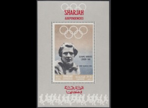 Sharjah Mi.Nr. 511Sb Olympiasiegerin 1948 Fanny Blankers-Koen (50)