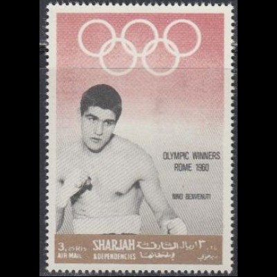 Sharjah Mi.Nr. 514A Olympiasieger 1960 Nino Benvenuti (3,25)