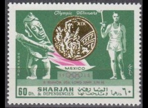 Sharjah Mi.Nr. 520A Olympia 1968 Mexiko, Sieger Beamon (60)