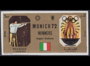 Sharjah Mi.Nr. 1172B Olympia 1972 München, Sieger Angelo Scalzone (5)