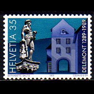 Schweiz Mi.Nr. 1386 Jahresereignisse, 700 Jahre Stadt Delémont (35)