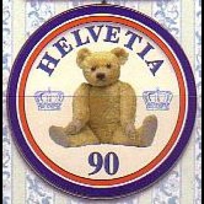 Schweiz Mi.Nr. 1800 100 Jahre Teddybär, selbstkl. (90)